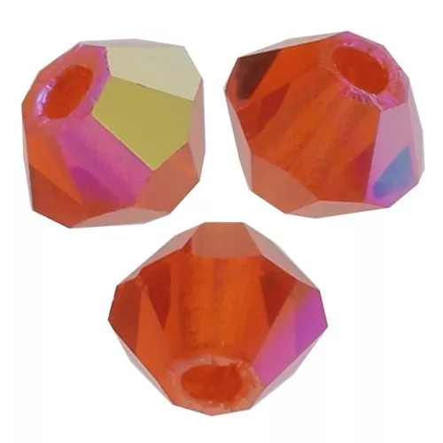 4mm Preciosa Crystal Bicones - MC Bead Rondell - Hyacinth AB x30