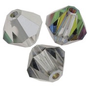 4mm Preciosa Crystal Bicones - MC Bead Rondell - Crystal Vitrail Medium x30|raw }}