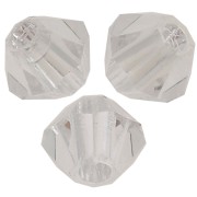 4mm Preciosa Crystal Bicones - MC Bead Rondell - Crystal Argent Flare x30|raw }}