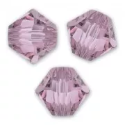 PureCrystal 5328 Crystal Bicones 4mm Crystal Antique Pink x50