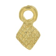 9x5mm Mini Rhombus Charms - Fine Gold Plated x6|raw }}