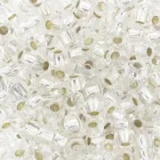 Preciosa Seed beads 9/0 2.5 mm - Crystal Silver Lined x10g