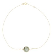 cable chain choker for spacer - 3 micron gold plated x35cm