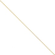 2MM BALL CHAIN - GOLD PLATED 3 MICRONS X50CM|raw }}