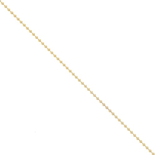 2MM BALL CHAIN - GOLD PLATED 3 MICRONS X50CM