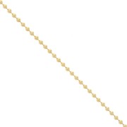 2MM BALL CHAIN - GOLD PLATED 3 MICRONS X50CM