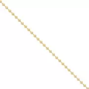 2MM BALL CHAIN - GOLD PLATED 3 MICRONS X50CM