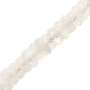 Heishi beads faceted rondelles - gemstone 5.5x2 mm - Moonstone x20