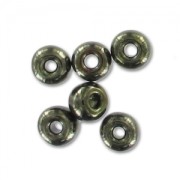 Preciosa Seed Beads 6/0 4 mm - Glossy Black and Green x 20 g