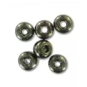 Preciosa Seed Beads 6/0 4 mm - Glossy Black and Green x 20 g