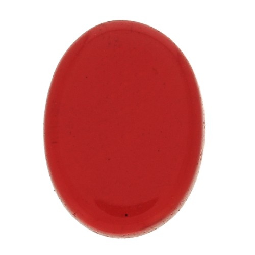 Oval cabochon 8x6 mm imitation gemstone - Hydro Garnet x1