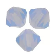 4mm Preciosa Crystal Bicones - MC Bead Rondell - Light Sapphire Opal x30