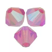 4mm Preciosa Crystal Bicones - MC Bead Rondell - Rose AB 2x x30