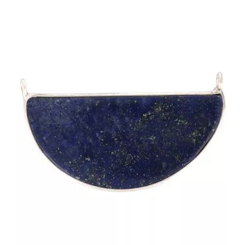 33x19mm 925 Sterling Silver Gemstone connector - Lapis lazuli x1