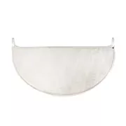 33x19mm 925 Sterling Silver Gemstone connector - Moonstone x1