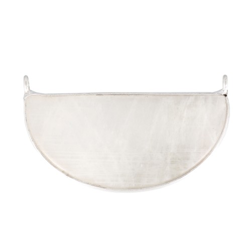 33x19mm 925 Sterling Silver Gemstone connector - Moonstone x1