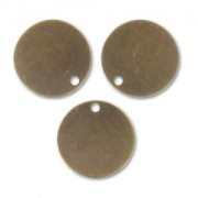 Smooth sequins 12mm Bronze tone x5