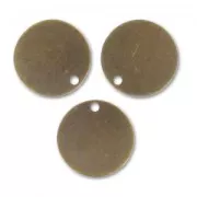 Smooth sequins 12mm Bronze tone x5