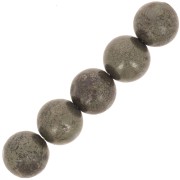 Beads Golden Pyrite round beads 8mm x10|raw }}