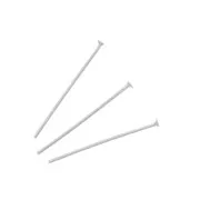 30x0.6mm Stainless steel 304L Head pins x10