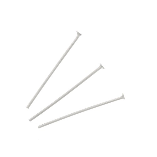 30x0.6mm Stainless steel 304L Head pins x10