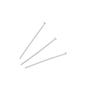 20x0.6mm Stainless steel Head pins 304L x10