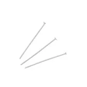 20x0.6mm Stainless steel Head pins 304L x10