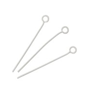 30x0.8mm Stainless steel Eye pins x10|raw }}