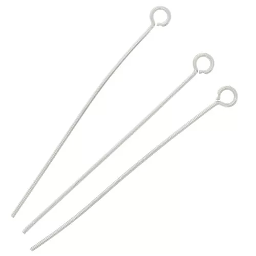 40x0.7mm Stainless steel Eye pins x10