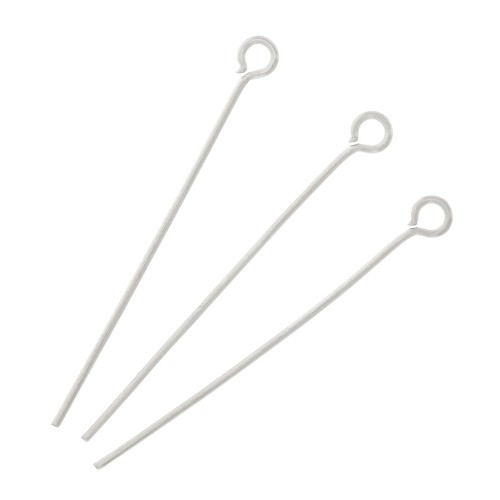 35x0.7mm Stainless steel Eye pins x10