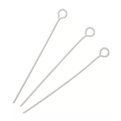 35x0.7mm Stainless steel Eye pins x10