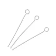 30x0.7mm Stainless steel Eye pins x10