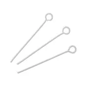 25x0.7mm Stainless steel Eye pins x10