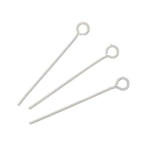 25x0.7mm Stainless steel Eye pins x10