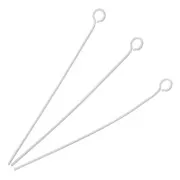 40x0.6mm Stainless steel Eye pins x10