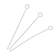 35x0.6mm Stainless steel Eye pins x10