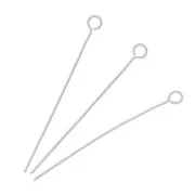 35x0.6mm Stainless steel Eye pins x10