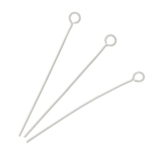 35x0.6mm Stainless steel Eye pins x10
