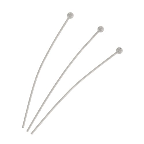 35x0.6mm Stainless steel ball pins x10