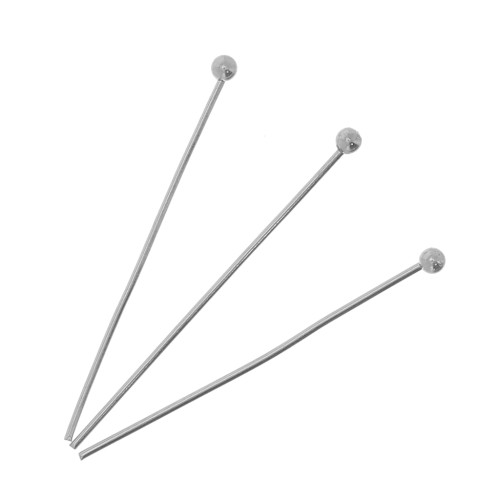 30x0.6mm Stainless steel ball pins x10