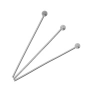 25x0.6mm Stainless steel ball pins x10