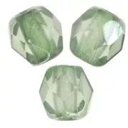 3mm Faceted beads - Crystal Mint Luster x50