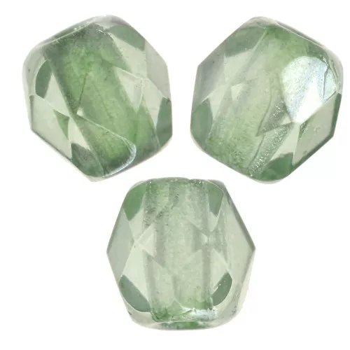 3mm Faceted beads - Crystal Mint Luster x50