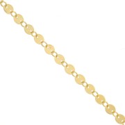 4mm Gold filled Fancy disc Chain x20cm