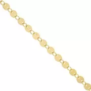 4mm Gold filled Fancy disc Chain x20cm