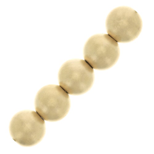 5mm Gold filled Round beads - satin x5