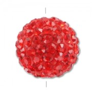 Plasticine round bead rhinestones 10mm Light Siam x1|raw }}