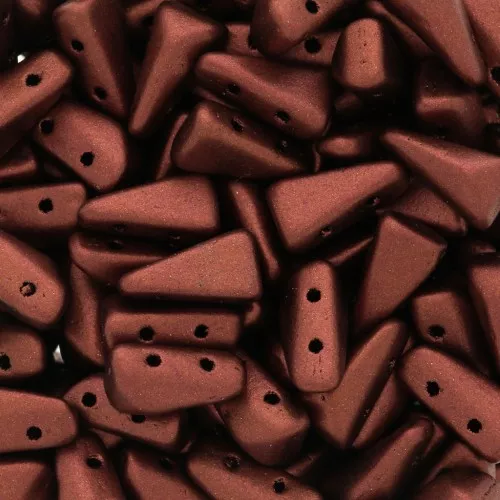 5x8mm Vexolo Glass beads - Copper x30