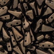 5x8mm Vexolo Glass beads - Gold Bronze x30