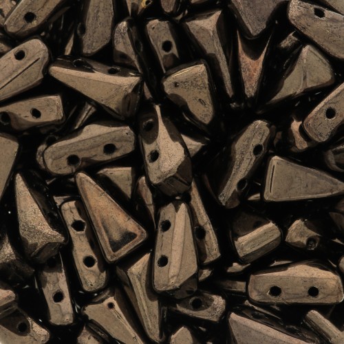 5x8mm Vexolo Glass beads - Gold Bronze x30